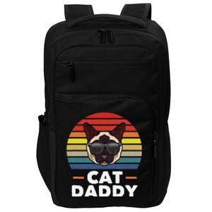 Funny Funny Siamese Cat Daddy Cat Owner Fathers Day Impact Tech Backpack