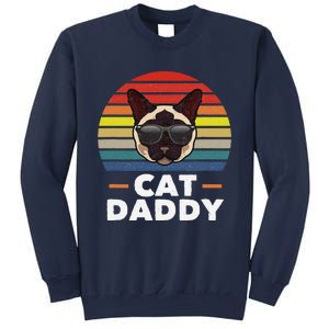 Funny Funny Siamese Cat Daddy Cat Owner Fathers Day Sweatshirt