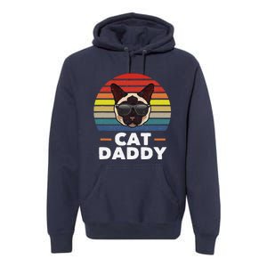 Funny Funny Siamese Cat Daddy Cat Owner Fathers Day Premium Hoodie