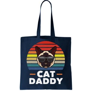 Funny Funny Siamese Cat Daddy Cat Owner Fathers Day Tote Bag