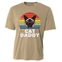 Funny Funny Siamese Cat Daddy Cat Owner Fathers Day Cooling Performance Crew T-Shirt