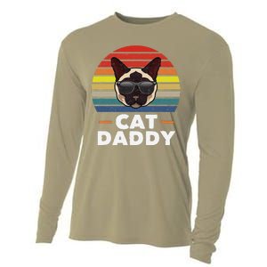 Funny Funny Siamese Cat Daddy Cat Owner Fathers Day Cooling Performance Long Sleeve Crew