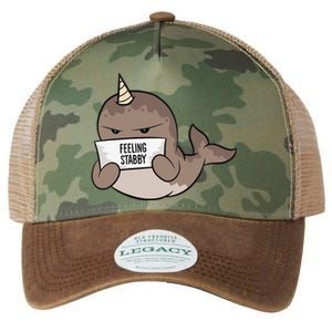 Funny Feeling Stabby Kawaii Whale Legacy Tie Dye Trucker Hat