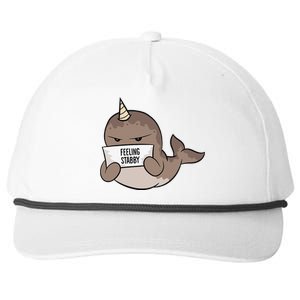 Funny Feeling Stabby Kawaii Whale Snapback Five-Panel Rope Hat