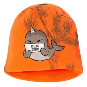 Funny Feeling Stabby Kawaii Whale Kati - Camo Knit Beanie