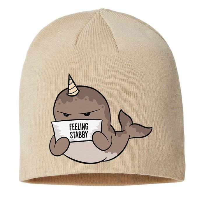 Funny Feeling Stabby Kawaii Whale Sustainable Beanie