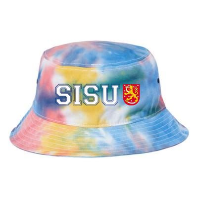 Finland Finnish Sisu Flag Crest Tie Dye Newport Bucket Hat