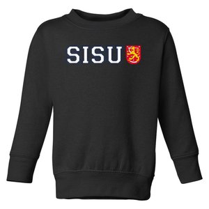 Finland Finnish Sisu Flag Crest Toddler Sweatshirt