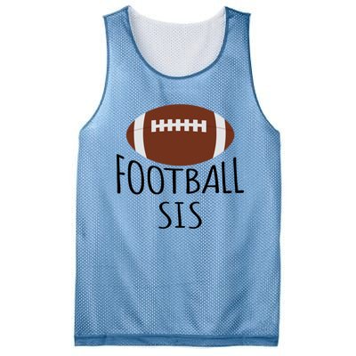 Funny Football Sis American Football Family Matching Sister Cute Gift Mesh Reversible Basketball Jersey Tank