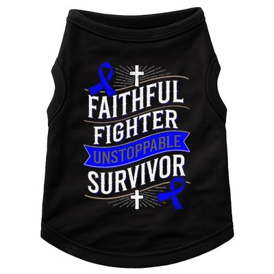 Faithful Fighter Survivor Juvenile Arthritis Awareness Doggie Tank