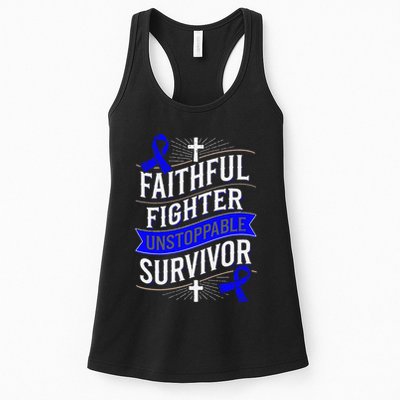 Faithful Fighter Survivor Juvenile Arthritis Awareness Womens Tank Top