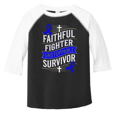 Faithful Fighter Survivor Juvenile Arthritis Awareness Toddler Fine Jersey T-Shirt