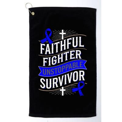 Faithful Fighter Survivor Juvenile Arthritis Awareness Golf Towel