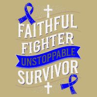 Faithful Fighter Survivor Juvenile Arthritis Awareness Cooling Performance Crew T-Shirt