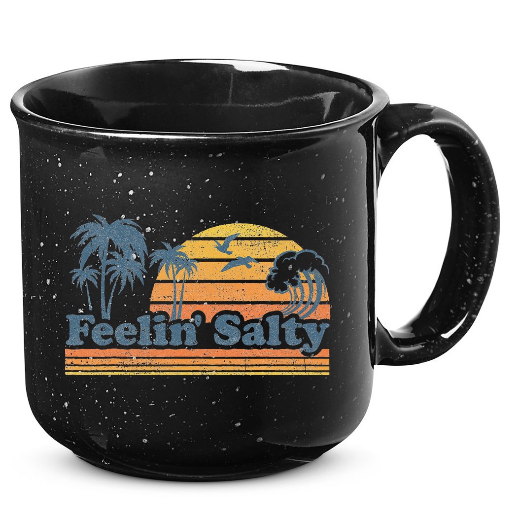 Funny Feelin Salty Beach Summer Vacation 15oz Campfire Ceramic Mug