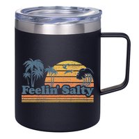 Funny Feelin Salty Beach Summer Vacation 12oz Stainless Steel Coffee Mug