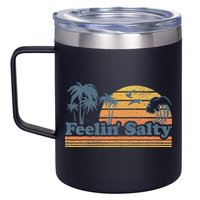 Funny Feelin Salty Beach Summer Vacation 12oz Stainless Steel Coffee Mug