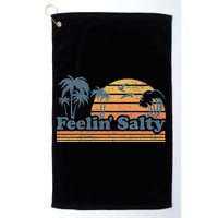 Funny Feelin Salty Beach Summer Vacation Golf Towel