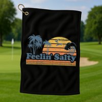 Funny Feelin Salty Beach Summer Vacation Golf Towel