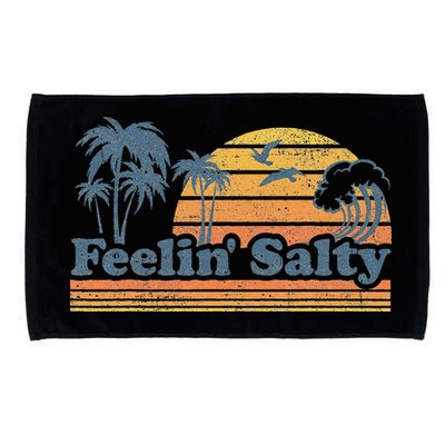 Funny Feelin Salty Beach Summer Vacation Microfiber Hand Towel