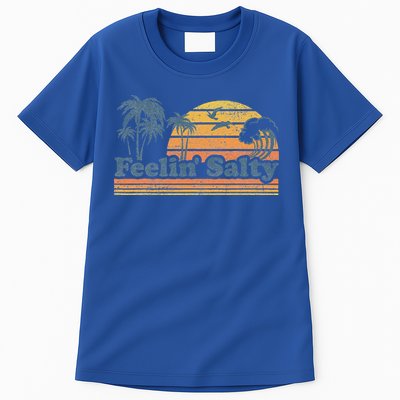 Funny Feelin Salty Beach Summer Vacation Tall T-Shirt