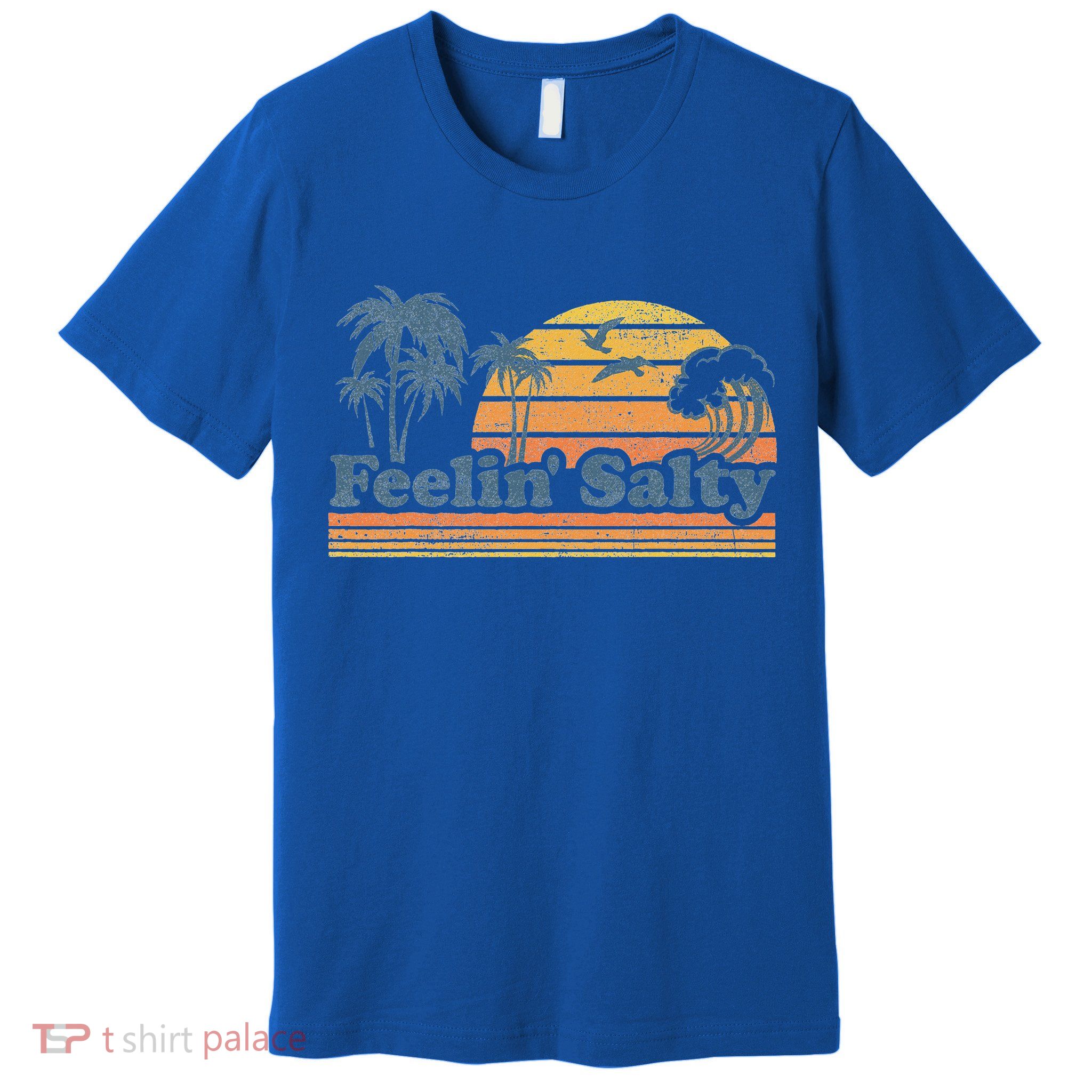 Funny Feelin Salty Beach Summer Vacation Premium T-Shirt
