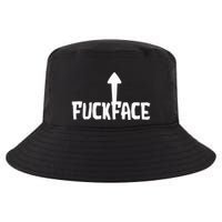 Fuck Face Self Deprecating Arrow Up Fuckface Cool Comfort Performance Bucket Hat