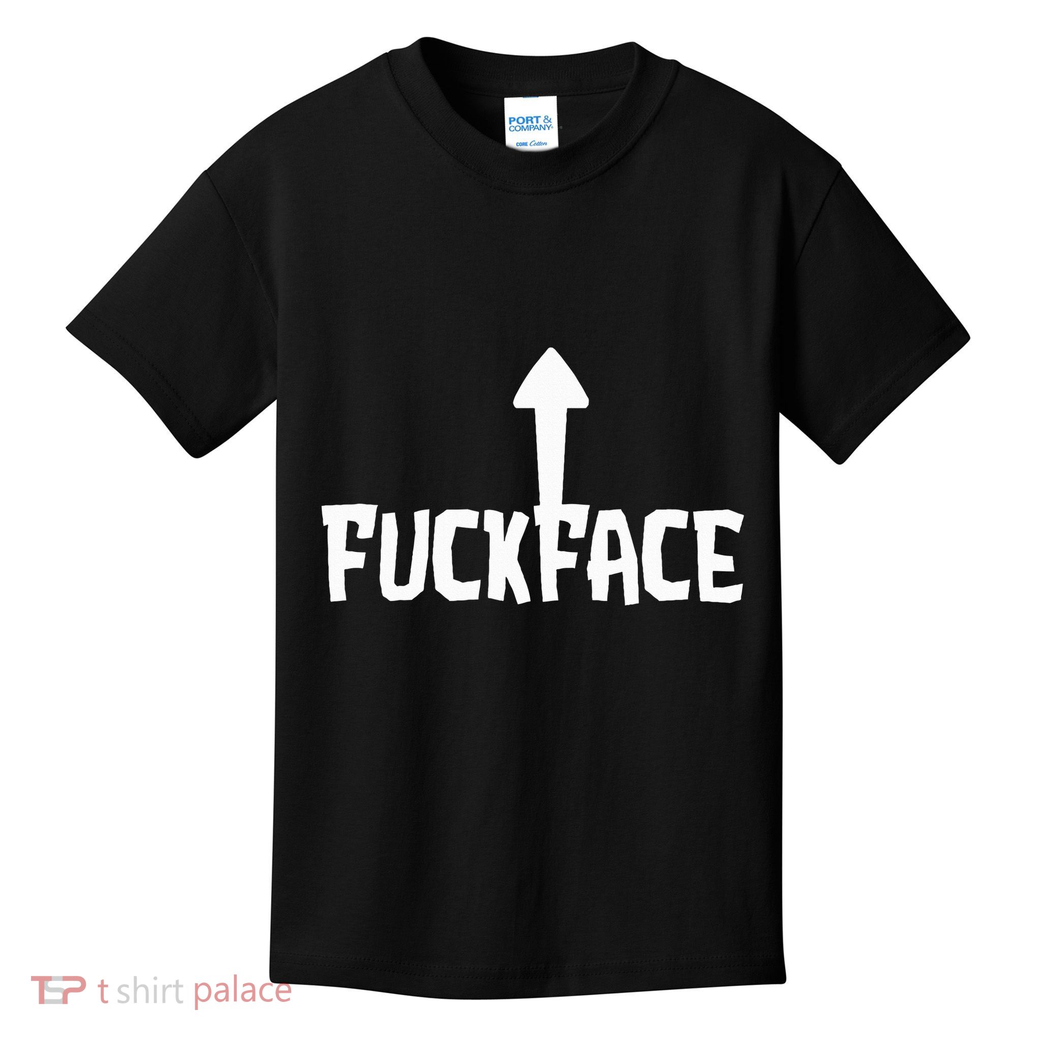 Fuck Face Self Deprecating Arrow Up Fuckface Kids T-Shirt