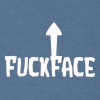 Fuck Face Self Deprecating Arrow Up Fuckface Garment-Dyed Sweatshirt
