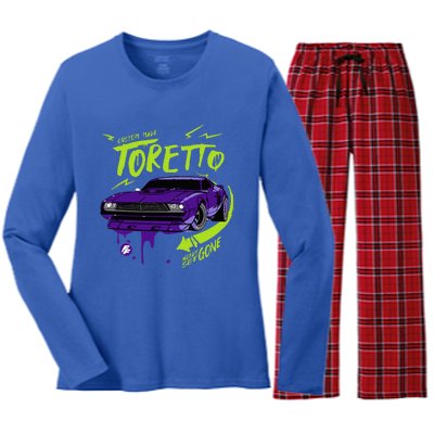 Fast & Furious Spy Racers Toretto Ready Set Gone Women's Long Sleeve Flannel Pajama Set 