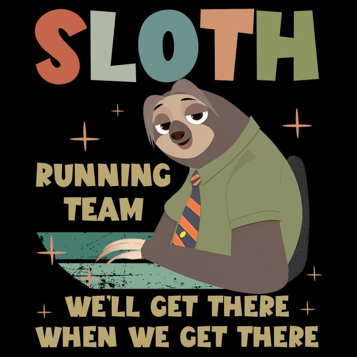 Funny Flash Sloth Running Team We’Ll Get There Sloth Impact Tech Backpack