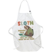 Funny Flash Sloth Running Team We’Ll Get There Sloth Apron