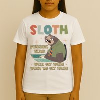 Funny Flash Sloth Running Team We’Ll Get There Sloth T-Shirt