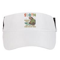 Funny Flash Sloth Running Team We’Ll Get There Sloth Adult Drive Performance Visor