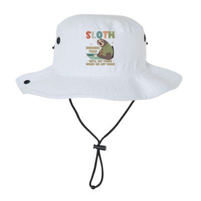 Funny Flash Sloth Running Team We’Ll Get There Sloth Bucket Hat