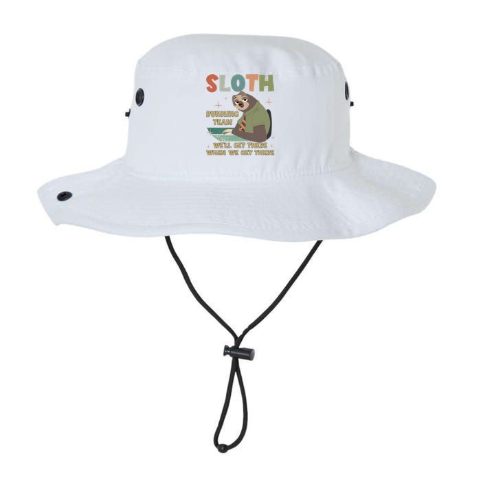 Funny Flash Sloth Running Team We’Ll Get There Sloth Legacy Cool Fit Booney Bucket Hat