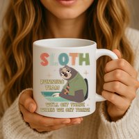 Funny Flash Sloth Running Team We’Ll Get There Sloth Mug