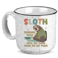 Funny Flash Sloth Running Team We’Ll Get There Sloth 15oz Campfire Ceramic Mug