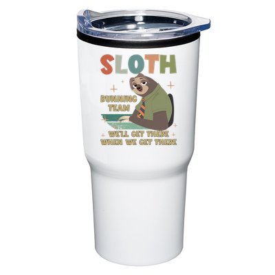 Funny Flash Sloth Running Team We’Ll Get There Sloth Tumbler
