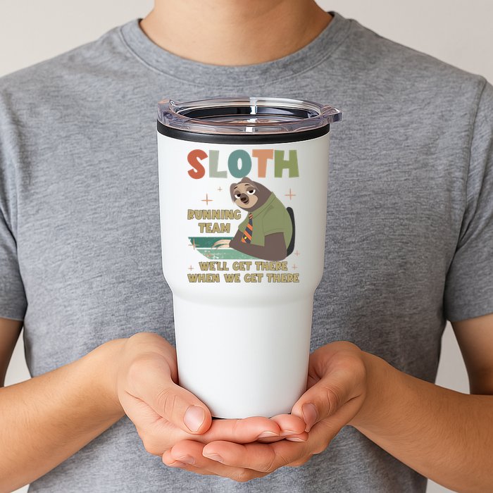 Funny Flash Sloth Running Team We’Ll Get There Sloth Tumbler