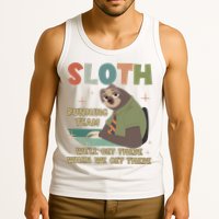 Funny Flash Sloth Running Team We’Ll Get There Sloth Tank Top