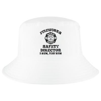 Funny Fireworks Safety Director Firefighter America Red Cool Comfort Performance Bucket Hat