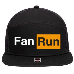 Fanrunradio Fanrun Sports Hub 7 Panel Mesh Trucker Snapback Hat