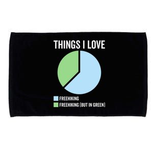 Funny Freehiking Sport Hobby Sporting Hobbies Joke Saying Cute Gift Microfiber Hand Towel