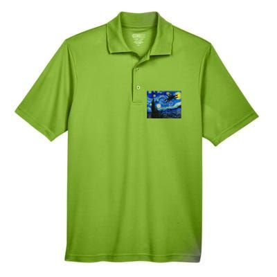 FSM Flying Spaghetti Monster Pastafarian Atheist Men's Origin Performance Piqué Polo