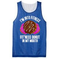 Funny Fitness Saying Workout Gym National Donut Day Lover Funny Gift Mesh Reversible Basketball Jersey Tank