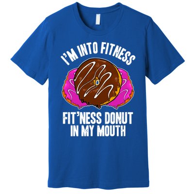 Funny Fitness Saying Workout Gym National Donut Day Lover Funny Gift Premium T-Shirt