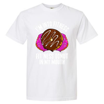 Funny Fitness Saying Workout Gym National Donut Day Lover Funny Gift Garment-Dyed Heavyweight T-Shirt