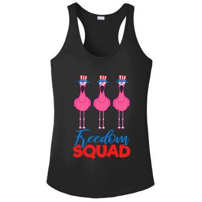 Flamingo Freedom Squad Matching 4th Of July Usa Team Gift Ladies PosiCharge Competitor Racerback Tank