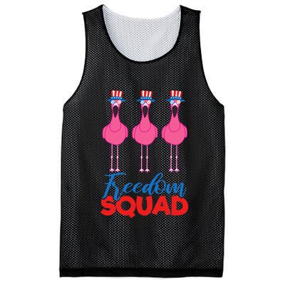 Flamingo Freedom Squad Matching 4th Of July Usa Team Gift Mesh Reversible Basketball Jersey Tank